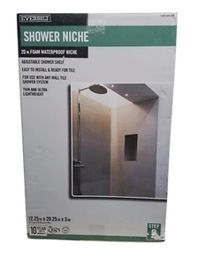 EVERBILT Watershield Sistema Doccia 12,25" x 20,25" x 3" Doccia Nicchia Foam - Foto 1 di 6