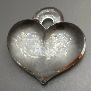 Glass Heart Kosta Boda B. Vallien Suncatcher Pendant Ornament Vintage MCM 70s - Picture 1 of 6