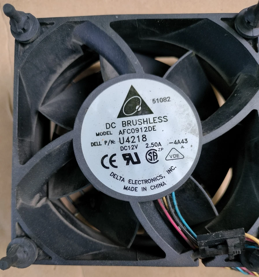 Top brand powerful 30W! 6000 RPM!  ball cooler for case 9cm DELTA AFC0912DE - Image 1 of 1