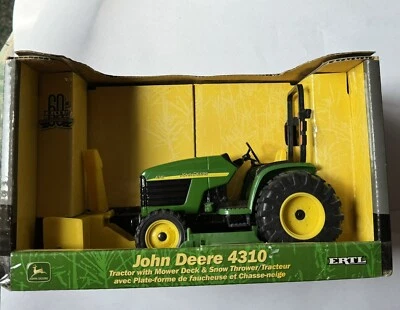Ertl 60th Anniversary Ed. John Deere Tractor 4310 1/16 Mower Deck & Snowthrower - Image 1 of 4