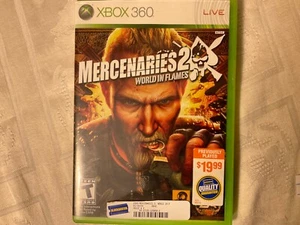 Gebrauchte Xbox 360 Live Mercenaries 2: World in Flames Spiel mit Anleitung. - Bild 1 von 4