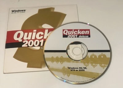 Intuit Quicken 2001 Deluxe For Windows 95/98/NT4/2000 - Image 1 of 4