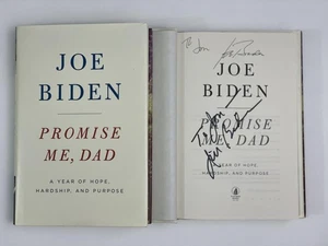 PRESIDENT JOE BIDEN & JILL BIDEN SIGNED AUTOGRAPH "PROMISE ME, DAD" BOOK - ACOA - Picture 1 of 2