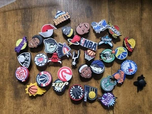 Lot Of Croc Charms Shoe Clips NBA Basketball NEW Jordan LeBron NEW UNUSED  - Picture 1 of 6