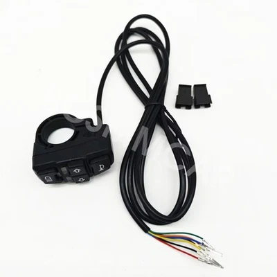 Headlight Turn Signal Horn Switch Button For Motorcycle Ebike Scooter Handlebar - Image 1 of 4
