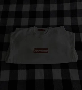 Supreme Box Logo Crewneck SS25 White Large New! - Picture 1 of 4