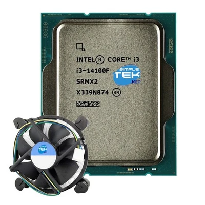Intel I3-14100f CPU Processor Desktop LGA 1700 Srmx2 Without Gpu Integrated PC _ - Image 1 of 4