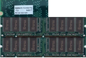 128MB 2x64MB PC-100 GMM2649233CTG-7J HYNIX LGS Memory Kit PC100 3.3V SDRAM SDR - Picture 1 of 5