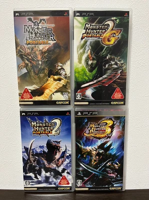 Monster Hunter Portable & 2nd G & 3rd set Sony PlayStation Portable PSP JP - Image 1 of 4