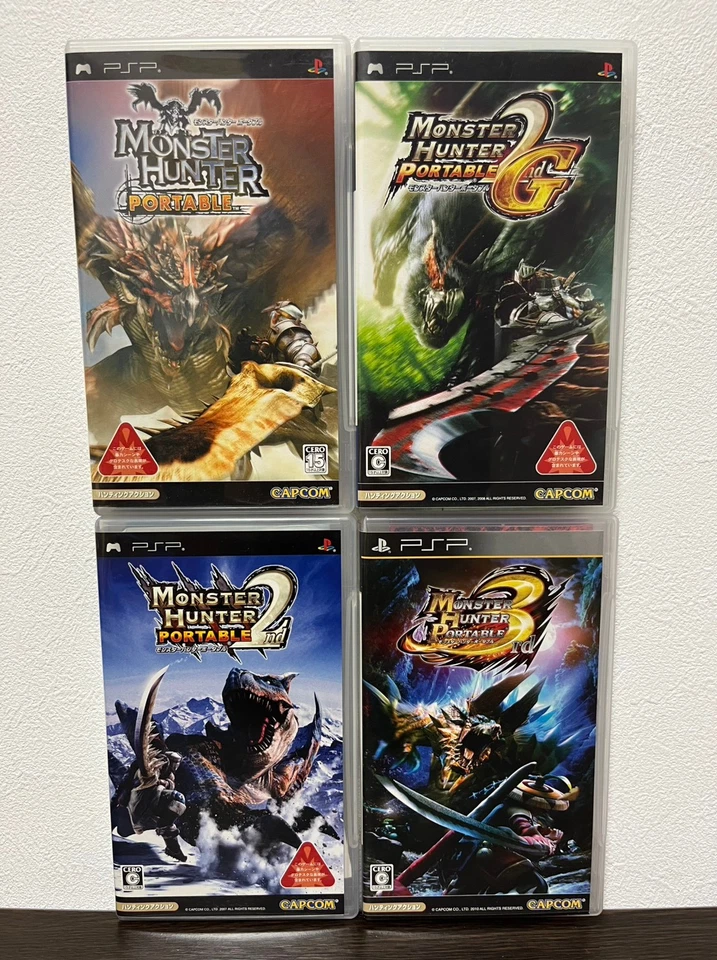 Monster Hunter Portable & 2nd G & 3rd set Sony PlayStation Portable PSP JP - Image 1 of 4