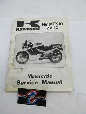 Manual de taller de servicio de motocicletas Kawasaki Ninja ZX-10 1988-1990 oficial de fábrica Foto 1 de 4
