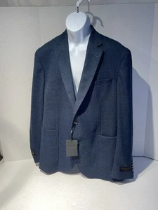 NWT Ted Baker London Sport Coat 46R Navy Blue Wool Keith Slim Blazer Italy NEW - Picture 1 of 24