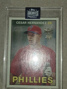 2020 Topps Archives Signature Series: #129 Cesar Hernandez Auto 1/34 - Picture 1 of 3