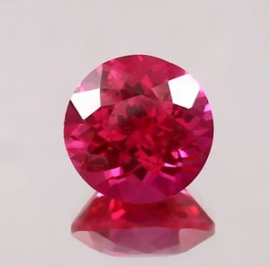 10.00 Cts Natural Mozambique Red Ruby Round Cut Certified Huge Gemstone m872 - Picture 1 of 4