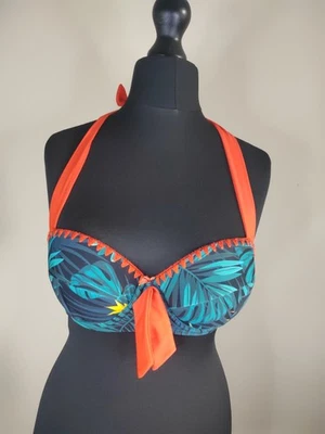 Women's Floral Tropical Bikini With Skirt Size 10 Joe Browns - Image 1 of 4