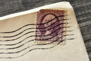 Rare 1932 US 3 Cent George Washington Stamp Purple - Picture 1 of 2