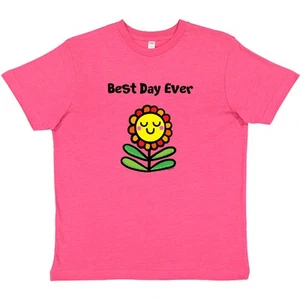 Inktastic Best Day Ever Youth T-Shirt Kids Flower Cute Flossyandjim Tee Children - Picture 1 of 2