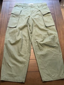 BDG Cargohose Herren 32 olivgrün Utility weites Bein Zip Fly Streetwear Workwear - Bild 1 von 7