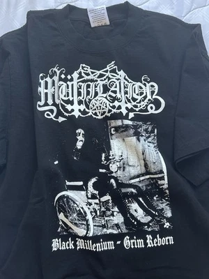 Mütiilation Black Millenium (Grimly Reborn) T-Shirt Printed by ColdWorldVintage - Image 1 of 2