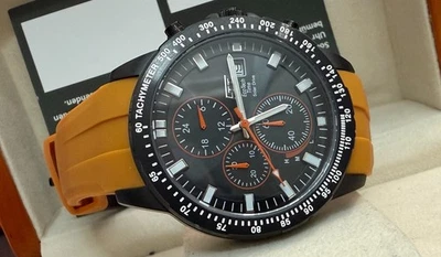 Ett Eco Tech Time Solaruhr-Chronograph  Edelstahl 10 Bar mit Datum EGS-12135-51S - Bild 1 von 3