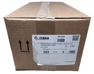 Zebra 3012950 Polypro 3000T Glossm 2 Rolls By 3377 Labels 102mmX51mm - Picture 1 of 2