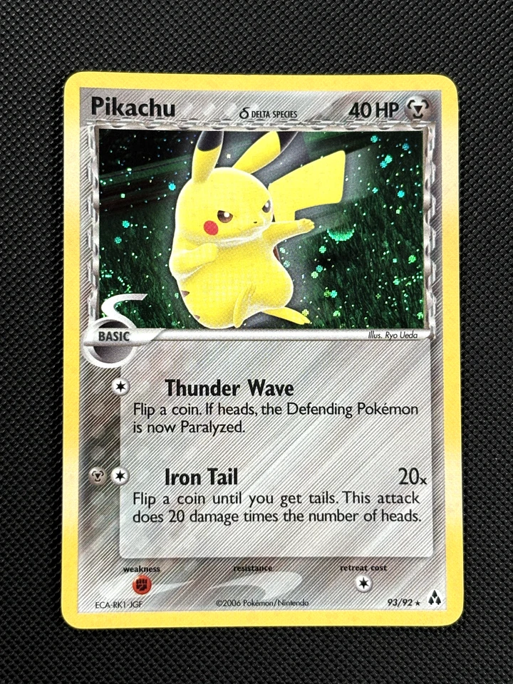 Pikachu 93/92 SECRET RARE Pokémon Card EX Legend Maker NM - Image 1 of 2