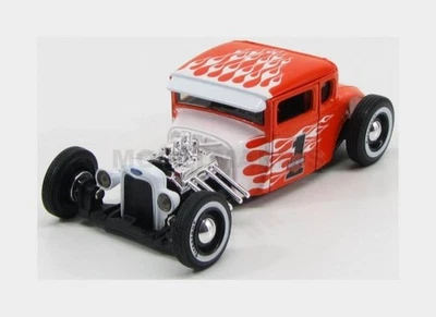 MAISTO 32175O FORD USA - MODEL A CUSTOM HARLEY-DAVIDSON N 1 1929 - ORANGE WHITE  - Immagine 1 di 2