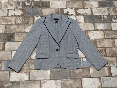Blazer Perceptions New York Talla 10 Negro Blanco Foto 1 de 4