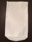 Minky Dots White Infant Sleepsack Soft Fleece-Type Fabric Blanket Swaddler Bag