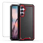For Samsung Galaxy A14 A15 A54 5G Case PC+TPU Shockproof Cover +Tempered Glass
