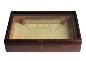 Dunhill Humidor Dunhill Shop Cigar Humidor Mahogany & Glass Display Case Q762 - Picture 1 of 9