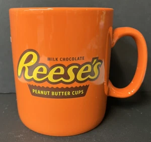 Reese's Jumbo PEANUT BUTTER CUP Orange Logo XL Coffe MUG 32 OZ - Picture 1 of 2