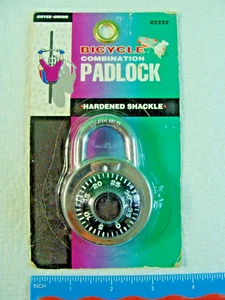 Royce Union Combination Padlock Bicycle Black-Dial 62232 Hardened Shackle - Picture 1 of 4