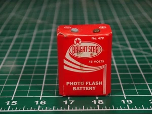 Bright Star Nº 47P 45 Voltios Vintage Fotografía Flash Batería Foto - Imagen 1 de 6