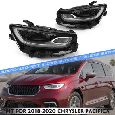 2P For Chrysler Pacifica 2021-2026 LED Headlights Headlamp Assembly Left & Right Foto 1 de 4