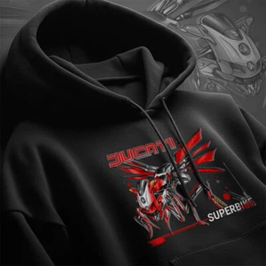 Ducati 749 999 Motorcycle Hoodie Pullover for Superbike Riders - Picture 1 of 7