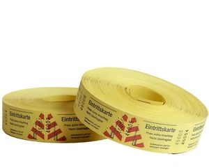 2x Rouleau Herlitz Billets 2000 Démolitions Eintritskarte Admission Tente Partie - Photo 1/1