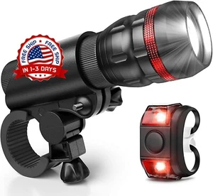 Luces LED Faro Delantero IMPERMEABLE Para Bicicleta Ciclistas Alta Potencia NEW - Picture 1 of 8