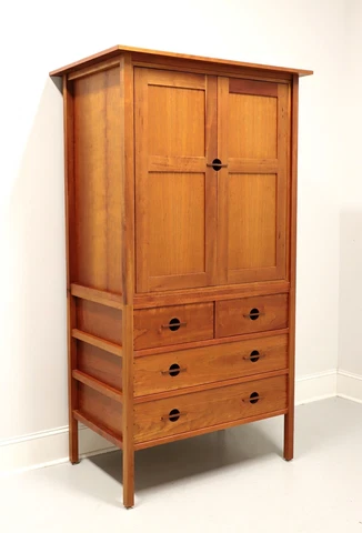 JOHN KELLY Black Cherry & Black Walnut Armoire Wardrobe J1 Series J-36A Cover