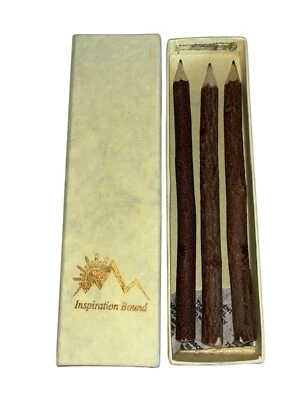 3 деревенские деревянные карандаши коробка дерево ветвь дерево инструмент для письма кабина гостевая книга - Изображение 1 из 4