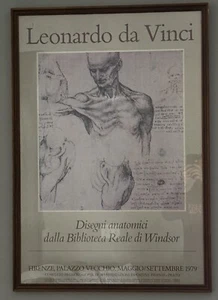 Vintage Original Leonardo da Vinci Italian Poster 1979 Palazzo Vecchio Florence - Picture 1 of 3