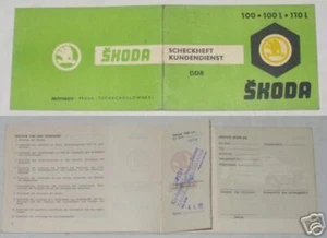 DDR Kundendienst Scheckheft für PKW Skoda 1972 - Bild 1 von 1