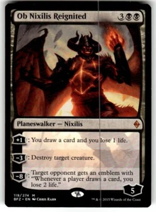 Ob Nixilis Reignited Battle for Zendikar Regular MTG NM - Picture 1 of 2