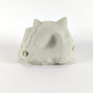 Pokemon Bulbasaur Lifesize 3D Printed Skull Bone Color PLA 5 Inch Tall Solid - Picture 1 of 7