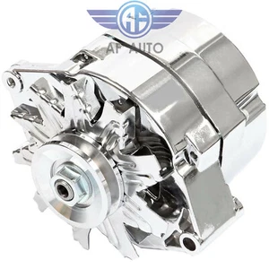 Nuevo alternador de 110 amperios para cromo Street Rod GM alta salida 1 cable 21-7127-SE105C - Imagen 1 de 8