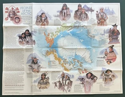 Map Peoples of the Arctic  National Geographic 1983 - Image 1 of 2