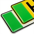 2x EV ELECTRIC VEHICLE Green Number Plate Badges Gel Resin Stickers Decals Domed