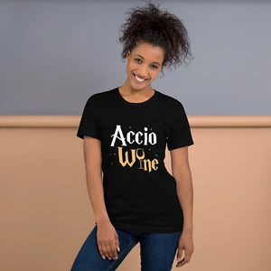 Accio Wine T-Shirt | Harry Potter Inspired Wine Lovers Tee - Picture 1 of 6