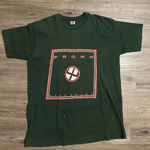 Selten! Vintage 1994 PRONG Cleansing Tour SHIRT L 90s Metal Grunge & Ticket Stub - Bild 1 von 5
