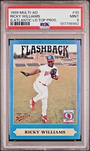 RICKY WILLIAMS 1999 South Atlantic League Top Prospects #30 RC PSA 9 Pop 1 - Picture 1 of 2
